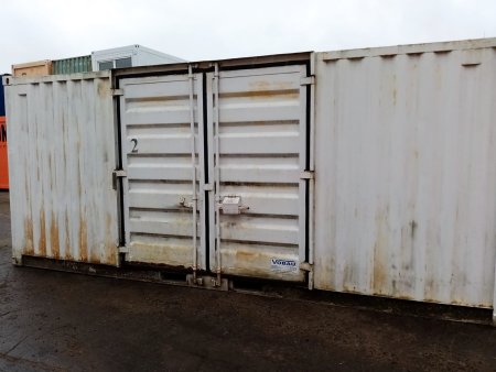 Použitý 20´ skladový kontejner č. 1359 - vrata v dlouhé stěně - SKLADEM