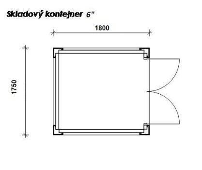 Skladový kontejner 6´