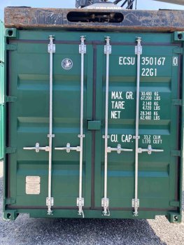 Lodní kontejner 20´po první cestě RAL 6005