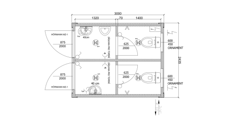 Toaletní buňka - TK3 Toaletní buňka - TK3