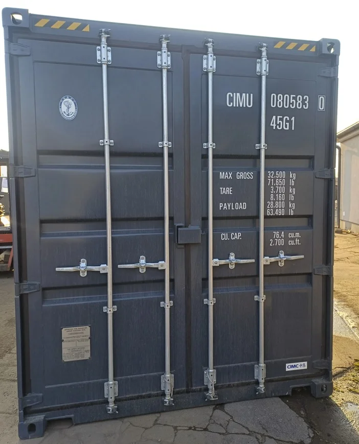 Lodní kontejner 40' HC po první cestě  č. 2058, RAL 7016